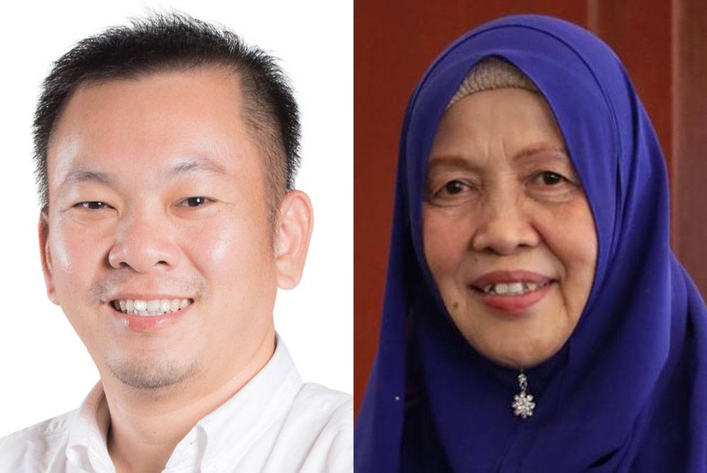 Dari kiri: Foong Hin dan Siti Aminah.