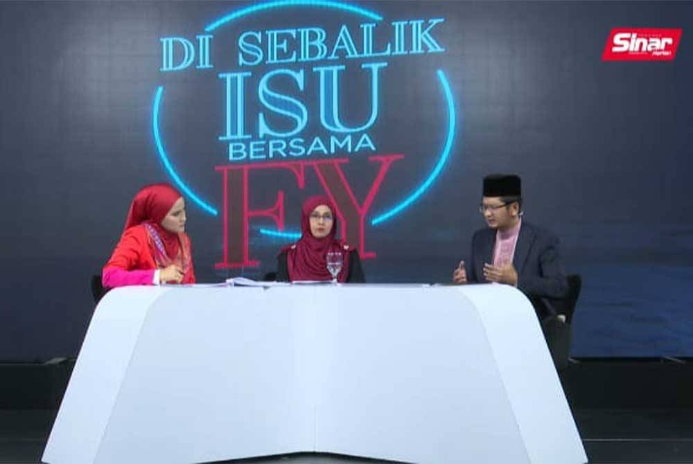 Ahmad Sanusi (kanan) semasa menjadi salah seorang panel bagi program Di Sebalik Isu bersama FY yang bertajuk PrEP Buat Komuniti Songsang Lega@Bencana? yang disiarkan di platform Sinar Harian.