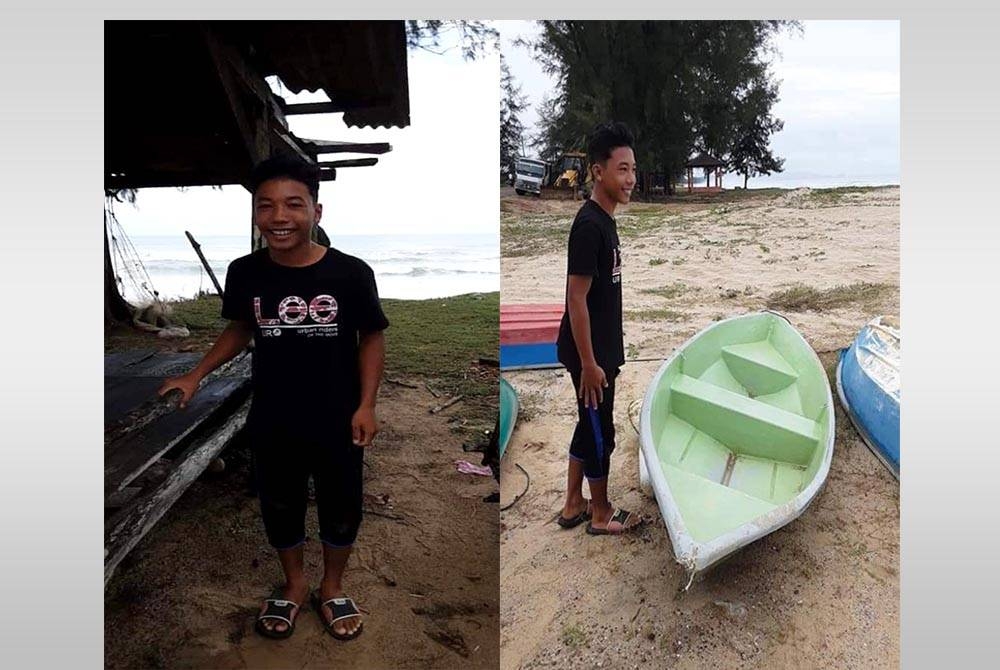 Gambar Muhammad Zulfikal tular di media sosial selepas berjaya menyelamatkan nyawa kanak-kanak nyaris lemas di Pantai Penunjuk, Kijal di Kemaman.