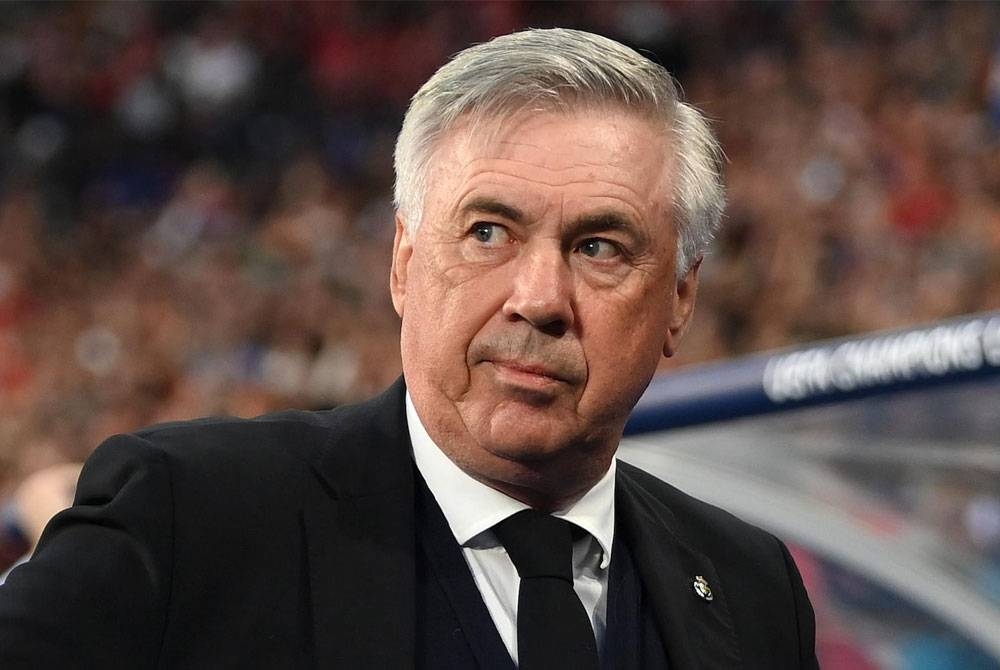 Ancelotti gembira di Madrid dan mahu kekal di Sepanyol sehingga Jun 2024. - Foto Agensi.