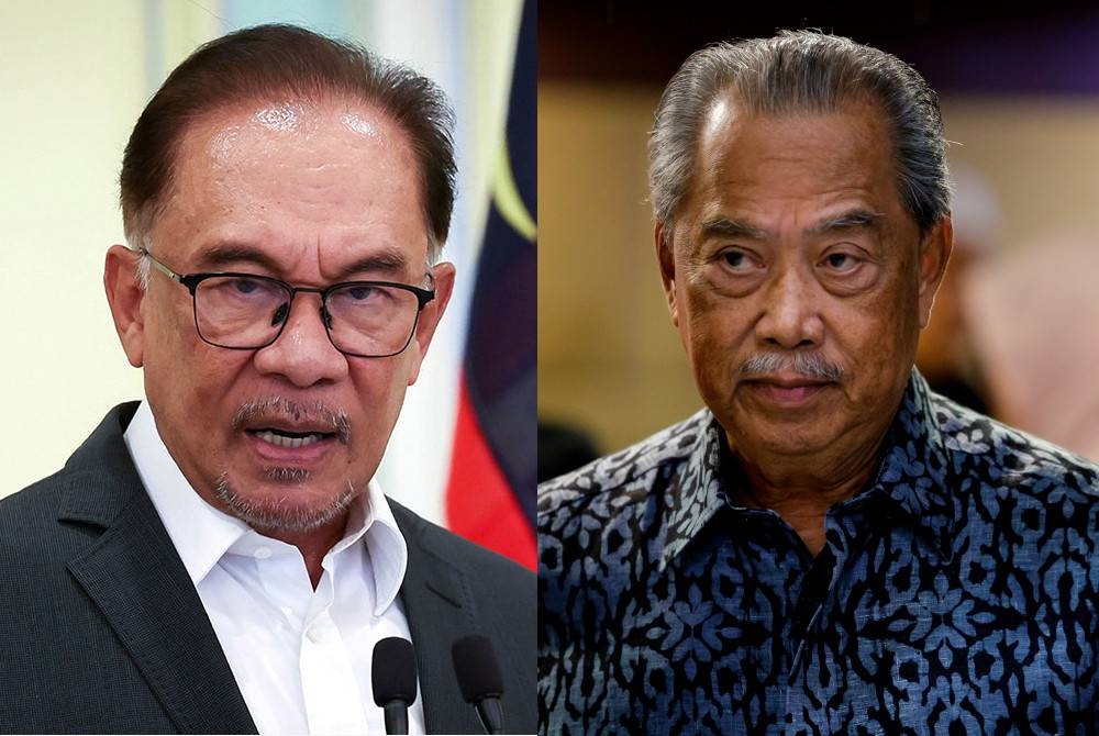 Anwar (kiri) dan Muhyiddin