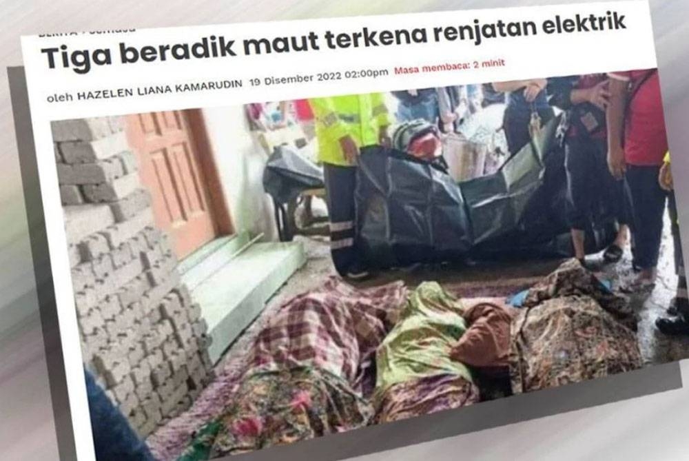 Laporan Sinar Harian pada Isnin.