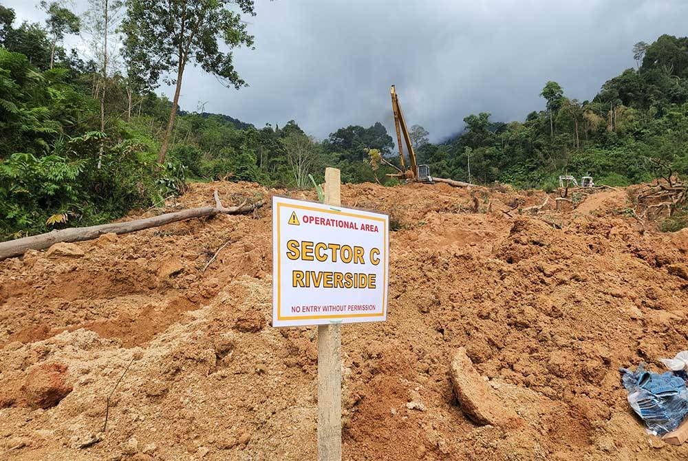 Salah satu sektor di mana operasi SAR dijalankan.