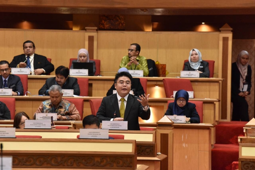 Kah Leong ketika Sidang DUN Perak pada Khamis.