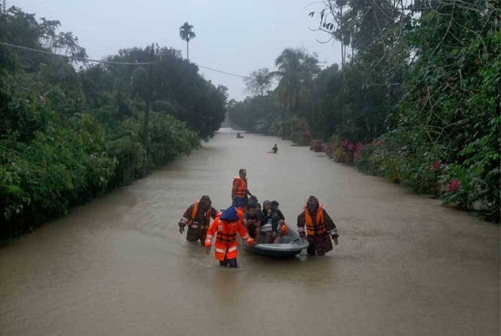 Jumlah mangsa banjir di Terengganu terus merekodkan penurunan.