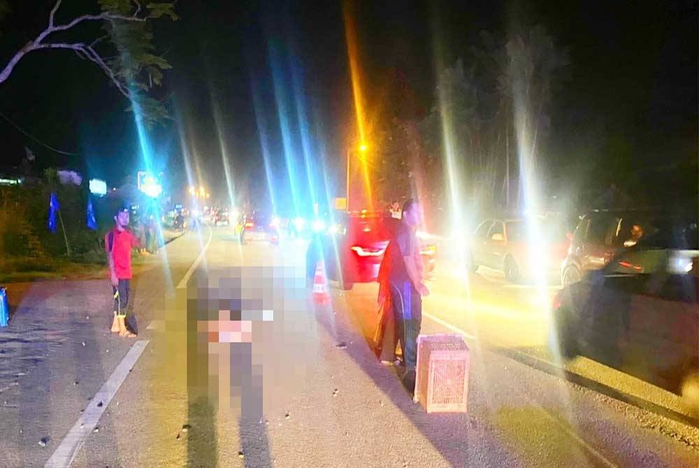 Seorang lelaki OKU maut ketika melintas jalan dalam kejadian di jalan Pasir Mas-Tanah Merah berdekatan Masjid Kelar, Pasir Mas pada Sabtu.