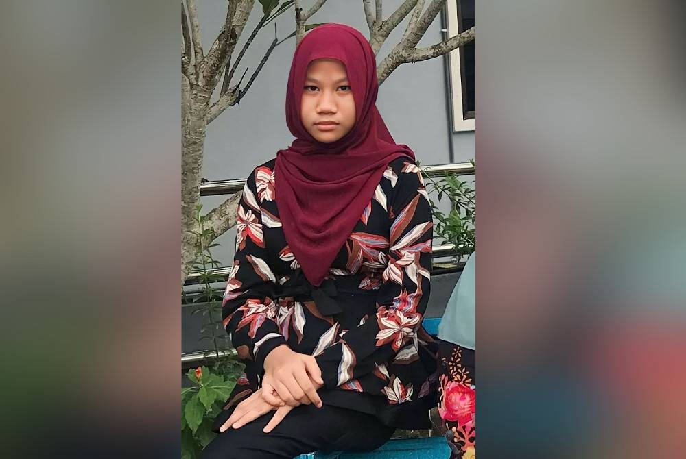 Remaja perempuan yang dilaporkan hilang sejak Ahad lalu.