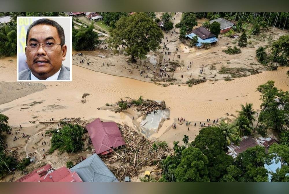 Kejadian banjir pada 4 Julai itu yang mengakibatkan 41 kawasan di daerah Baling terjejas di samping mengorbankan tiga nyawa. - Foto Bernama (Gambar kecil: Muhammad Sanusi)