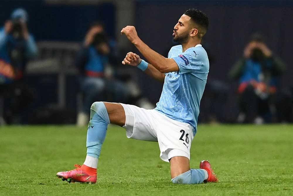 Mahrez meledak gol tunggal ketika membantu City menewaskan Chelsea 1-0 pada Jumaat. - Foto Agensi