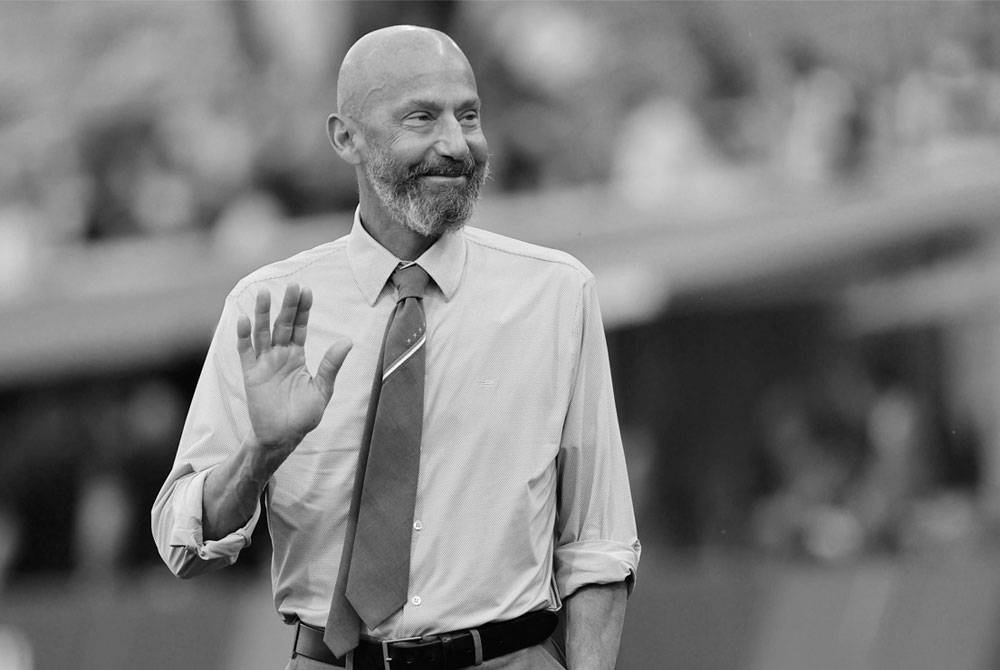 Gianluca Vialli meninggal dunia pada usia 58 tahun akibat kanser pankreas. - Foto EPA