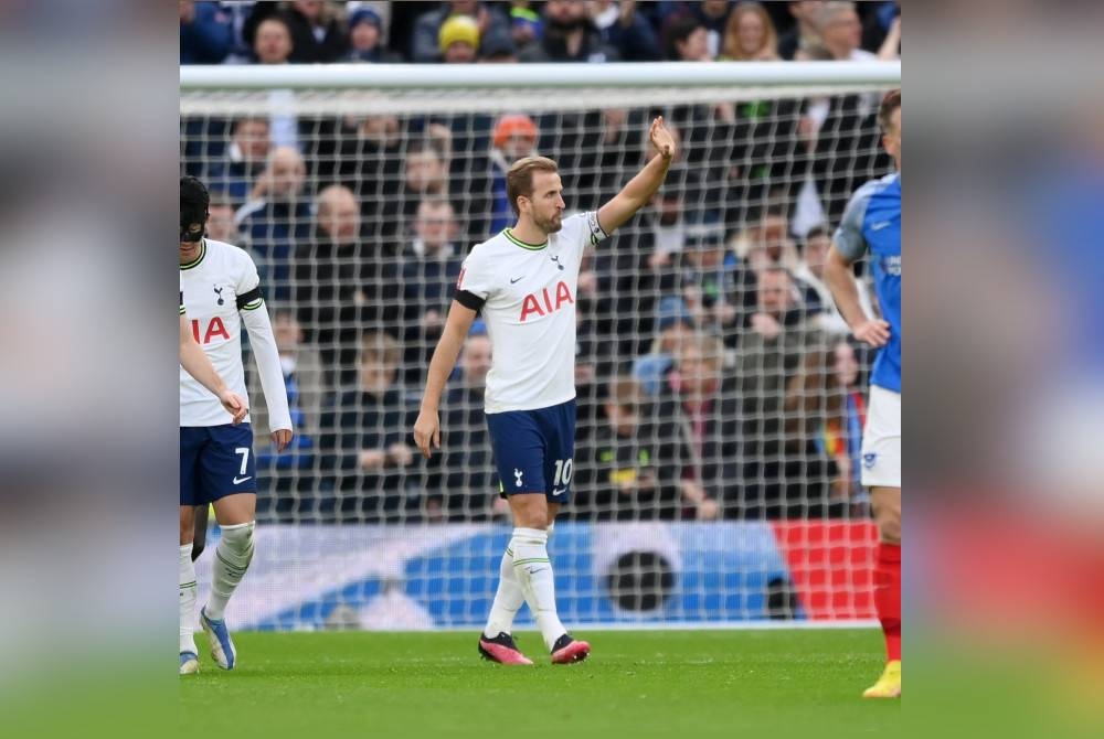 Gol tunggal Harry Kane membantu pasukannya menewaskan Portsmouth dalam pusingan ketiga Piala FA di Stadium Tottenham Hotspur.