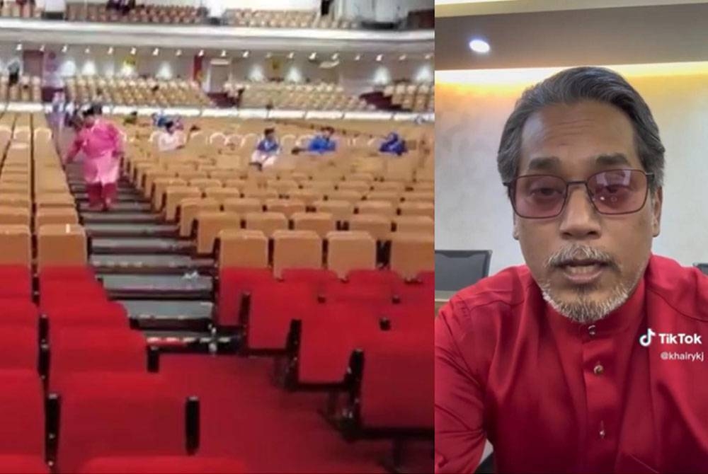 Khairy Jamaluddin dan tangkap layar video yang dimuat naik di laman TikToknya pada Sabtu.