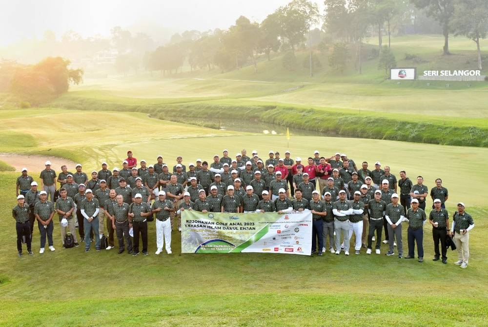 Kejohanan golf amal YIDE 2023 yang disertai 128 peserta di Kelab Golf Seri Selangor, Petaling Jaya pada Sabtu. - Foto YIDE