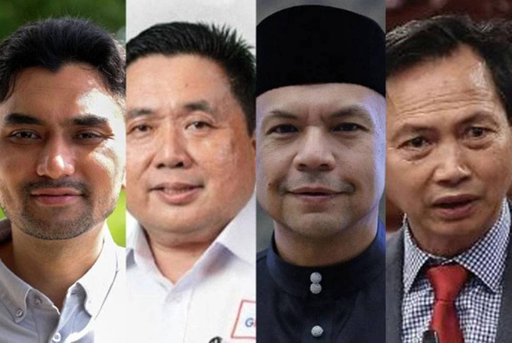 (Dari kiri): Empat Ahli Parlimen Sabah ialah Khairul Firdaus, Matbali, Armizan dan Jonathan.