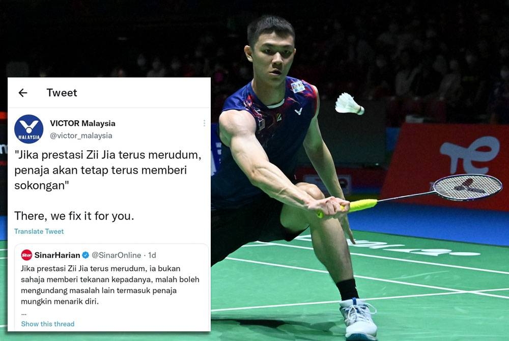 Ciapan Victor Malaysia memberi bayangan untuk terus menyokong Zii Jia.