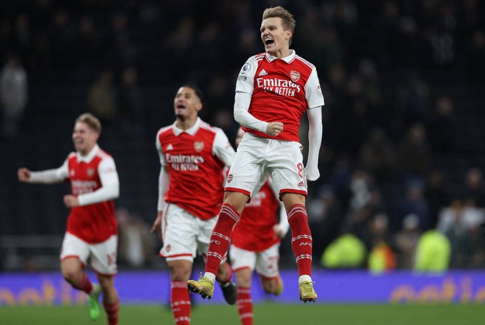 Arsenal berada di landasan tepat untuk muncul juara EPL. - Foto AFP