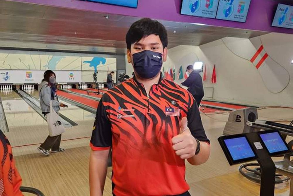 Rafiq memasang impian besar untuk muncul juara dunia. - Foto FB Bowling Malaysia.