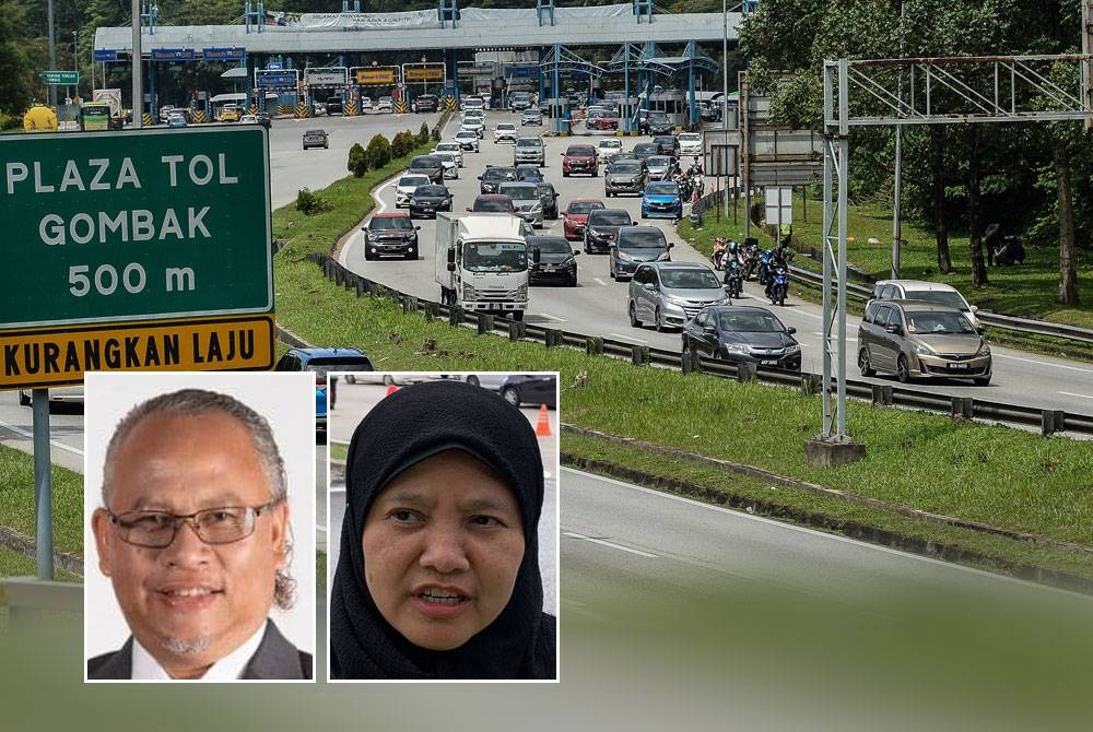 Aliran trafik di semua lebuh raya utama mula menunjukkan peningkatan namun berada dalam keadaan lancar dan terkawal pada petang Jumaat. - Gambar hiasan, gambar kecil dari kiri: Mohd Yusof, Radzimah