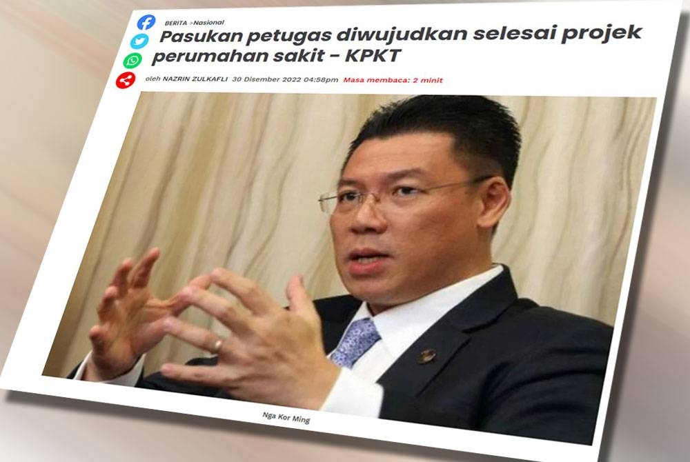 Laporan Sinar Harian 30 Disember lalu.