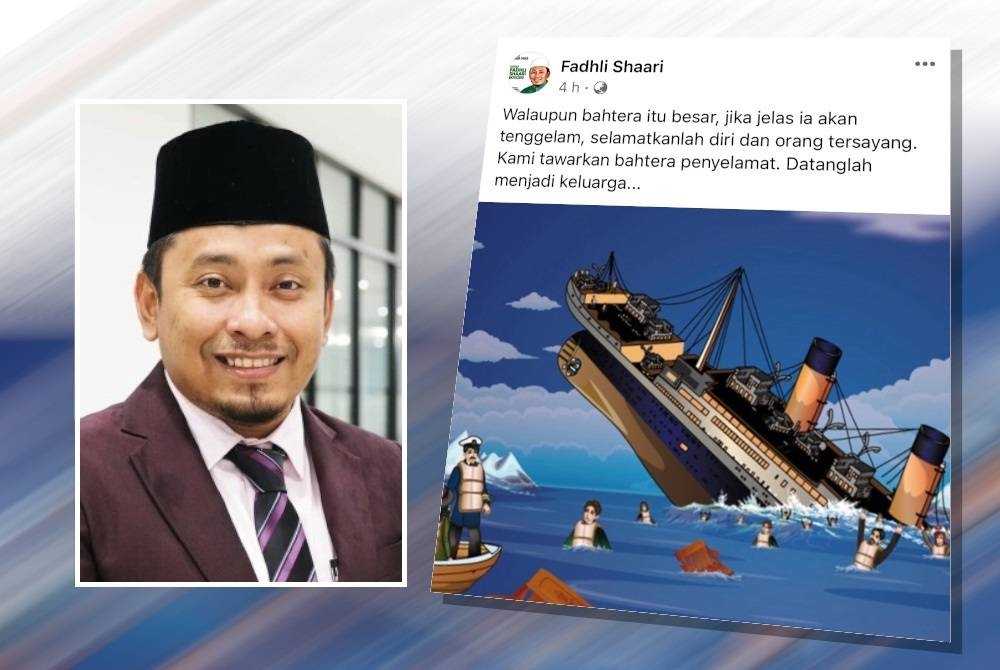 Hantaran Ahmad Fadhli di Facebooknya pada Sabtu.