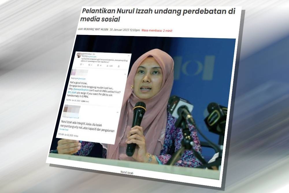 Pelantikan Nurul Izzah Anwar sebagai Penasihat Kanan Ekonomi dan Kewangan kepada Perdana Menteri, Datuk Seri Anwar Ibrahim mengundang perdebatan dalam kalangan pengguna di media sosial pada Ahad.