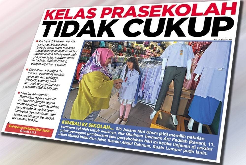 Laporan Sinar Harian pada 3 Januari.