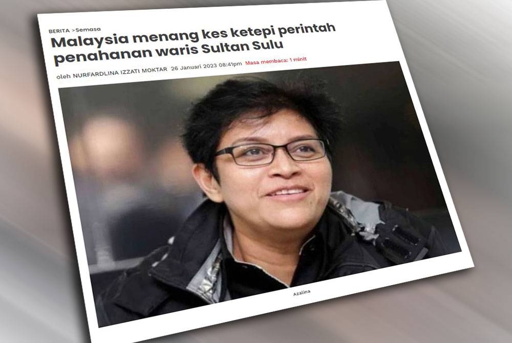 Laporan Sinar Harian pada 26 Januari lalu.