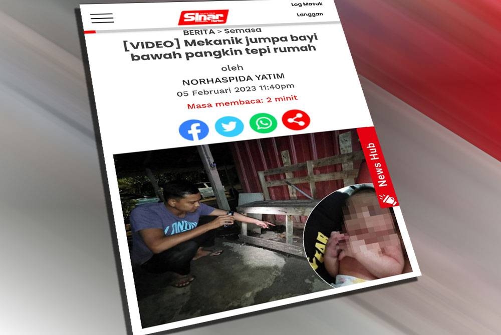 Laporan Sinar Harian pada Ahad.