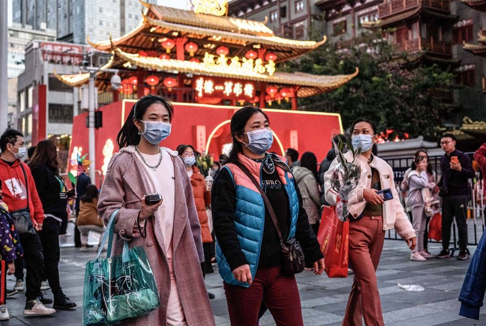 Situasi Covid-19 di China semakin reda dan tiada peningkatan ketara dalam keupayaan varian virus dari segi kebolehjangkitan. Foto AFP