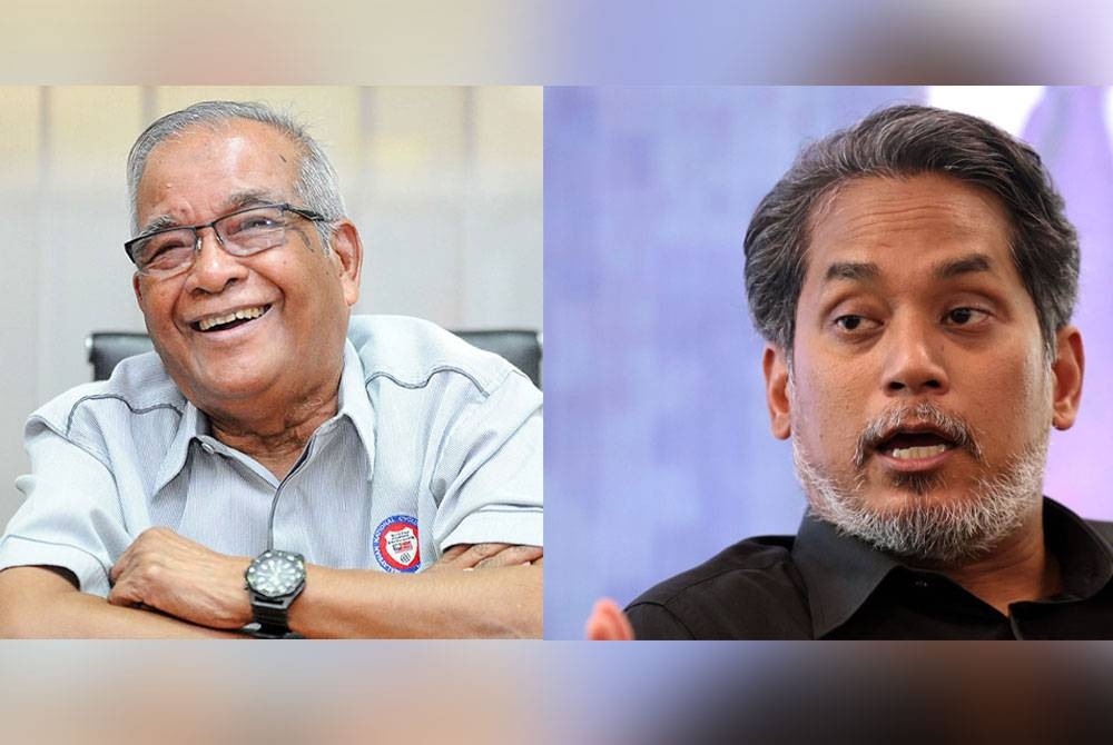 Gambar dari kiri: Abu Samah, Khairy Jamaluddin