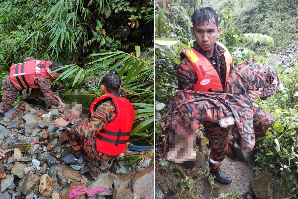 Salah seorang mangsa ditemui pada jam 6.30 petang dalam kejadian di Jalan Ukay Perdana di sini pada Sabtu.