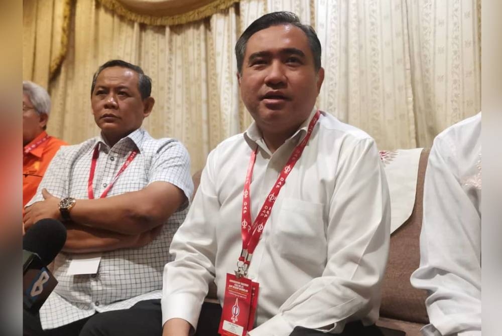 Anthony Loke pada sidang akhbar selepas Konvensyen DAP Negeri Sembilan 2023.