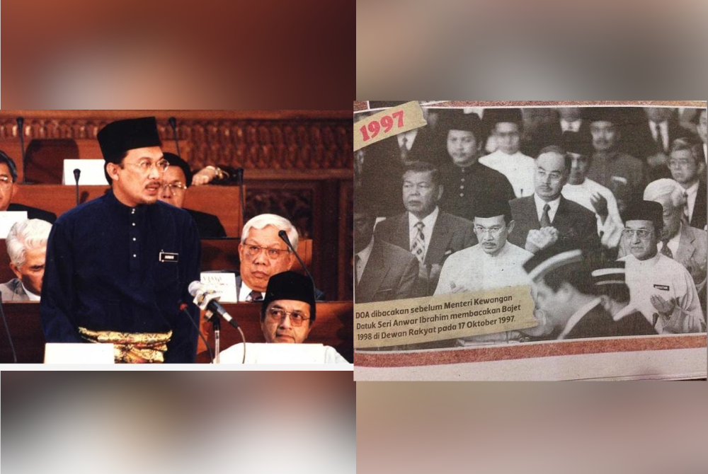 Anwar ketika pembentangan Bajet 1998 pada 17 Oktober 1997.