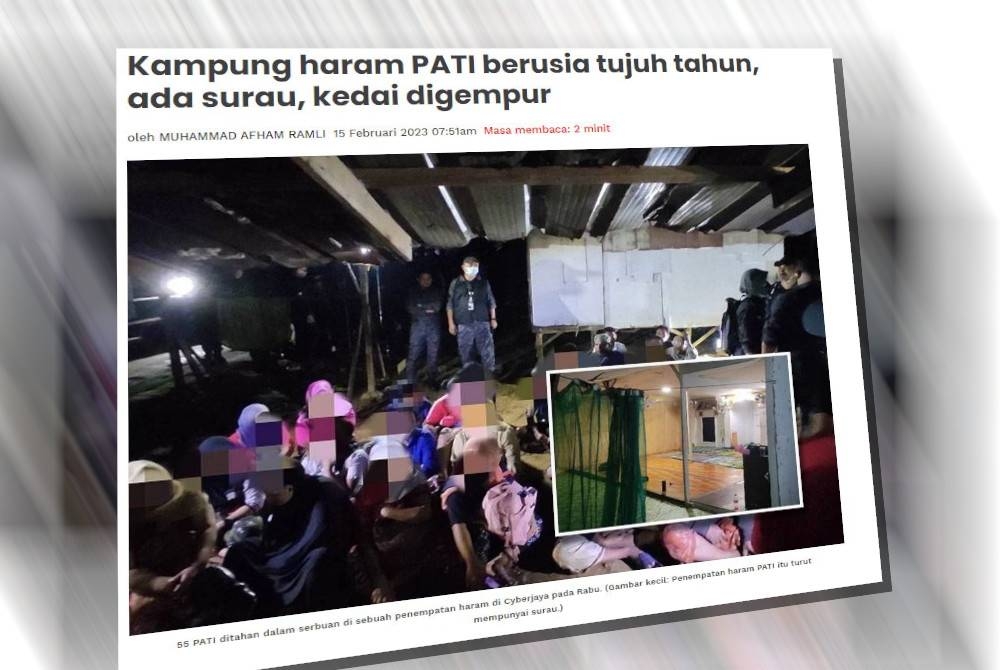 Laporan Sinar Harian pada 15 Februari lalu.