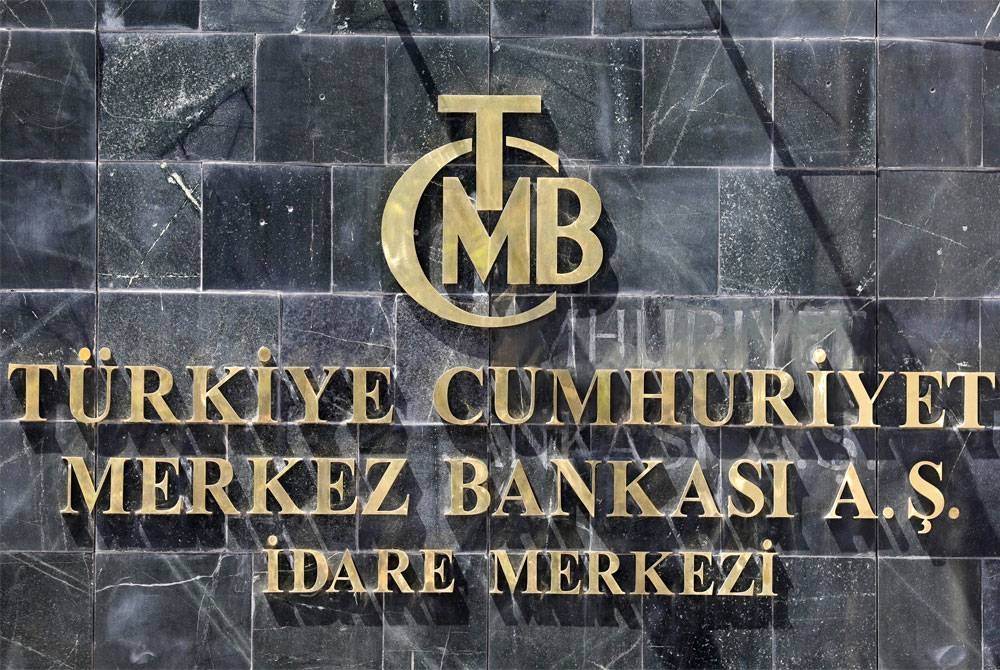 Bangunan Bank Pusat Turkiye (TCMB) yang terletak di Ankara. - Foto AFP