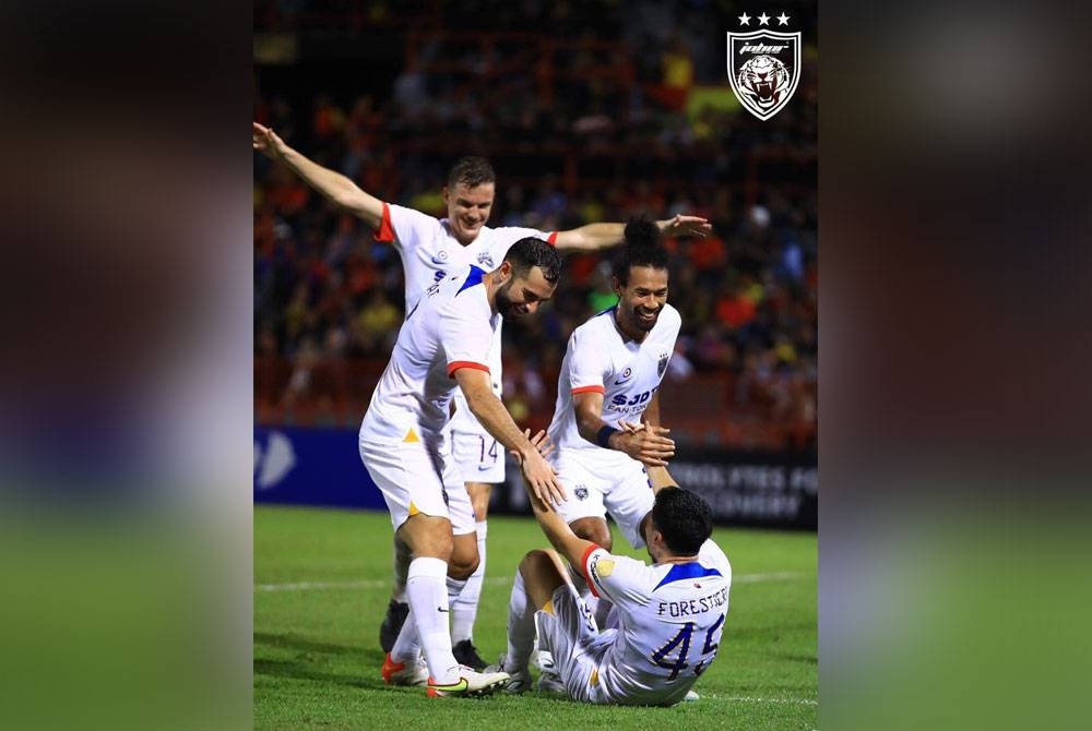 Aksi pemain-pemain JDT ketika berdepan tuan rumah, Negeri Sembilan FC pada Liga Super di Stadium Tuanku Abdul Rahman, Paroi, Negeri Sembilan pada Isnin. - Foto Facebook Johor Southern Tigers