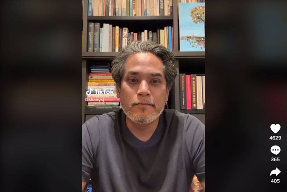 KJ dalam siaran di TikTok rasmi beliau pada Selasa