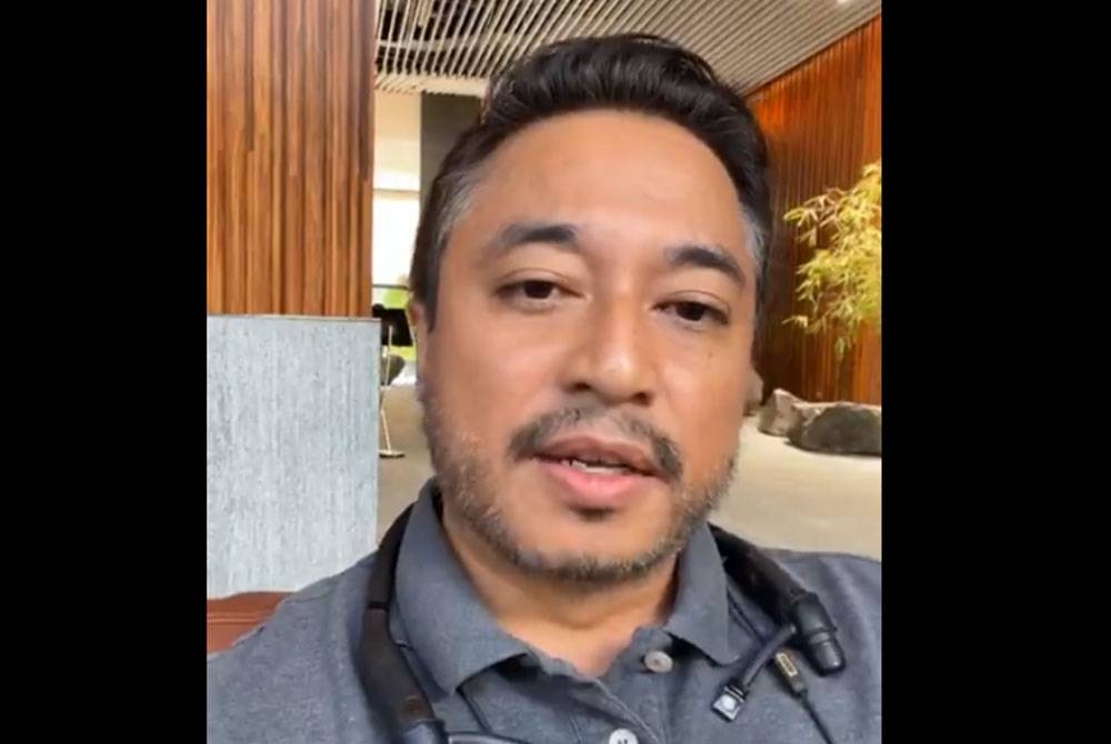 Isham dalam siaran video dimuat naik di Facebooknya pada Rabu.