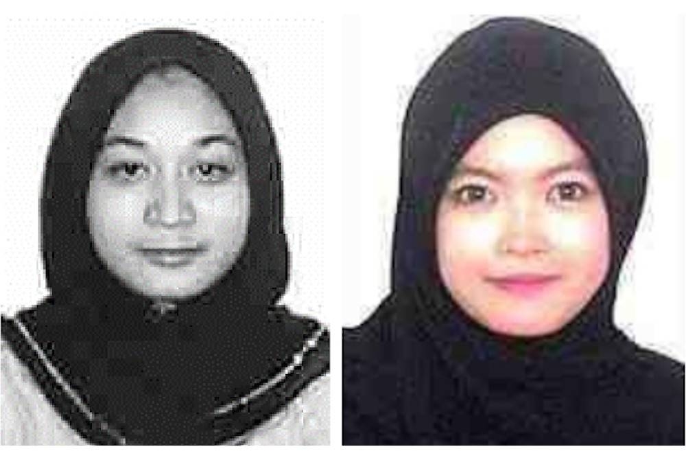 Syafafwati (kiri) dan Tengku Puteri Sofia Diana.