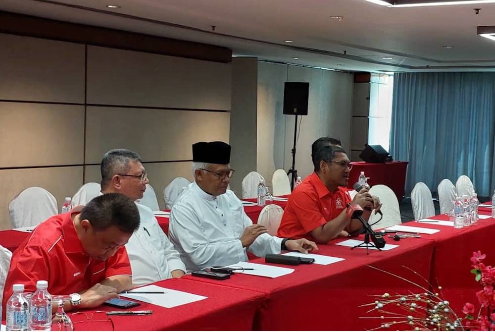 Ahmad Faizal hadir pada sidang media sempena Persidangan Agung Tahunan Srikandi Bersatu Malaysia 2022 di Menara PGRM di Kuala Lumpur pada Jumaat.