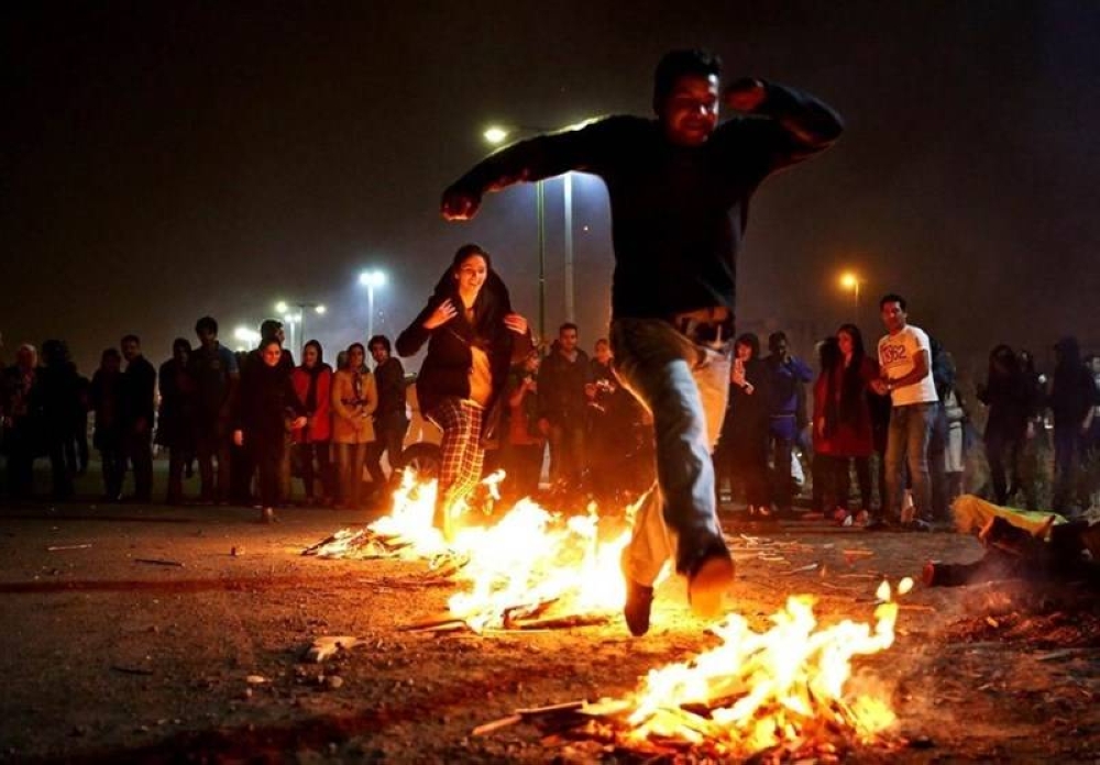 Pesta Api atau d Chaharshanbe Suri yang disambut di Iran. - Agensi