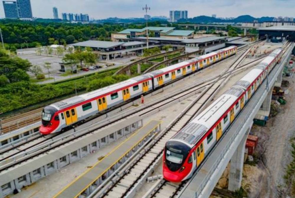 MRT Laluan Putrajaya mempunyai sebanyak 36 stesen, merangkumi 27 stesen bertingkat dan sembilan stesen bawah tanah. - Foto Facebook/Rapid KL