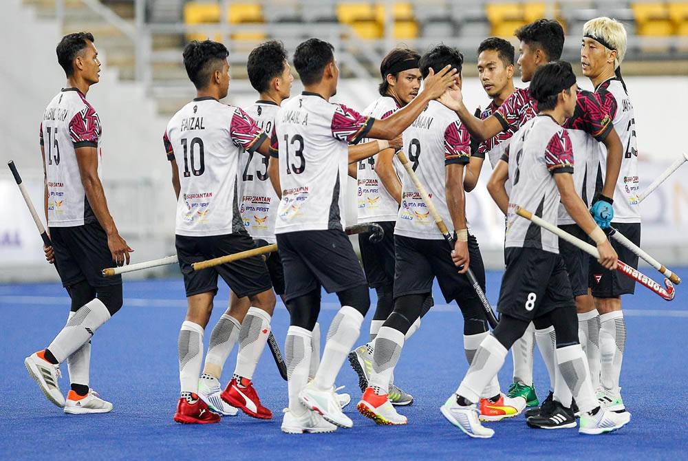 THT unggul menempah slot final setelah mencatat kemenangan agregat 8-2 ke atas skuad UiTM HA-KPT. - Foto FB Malaysian Hockey Confederation