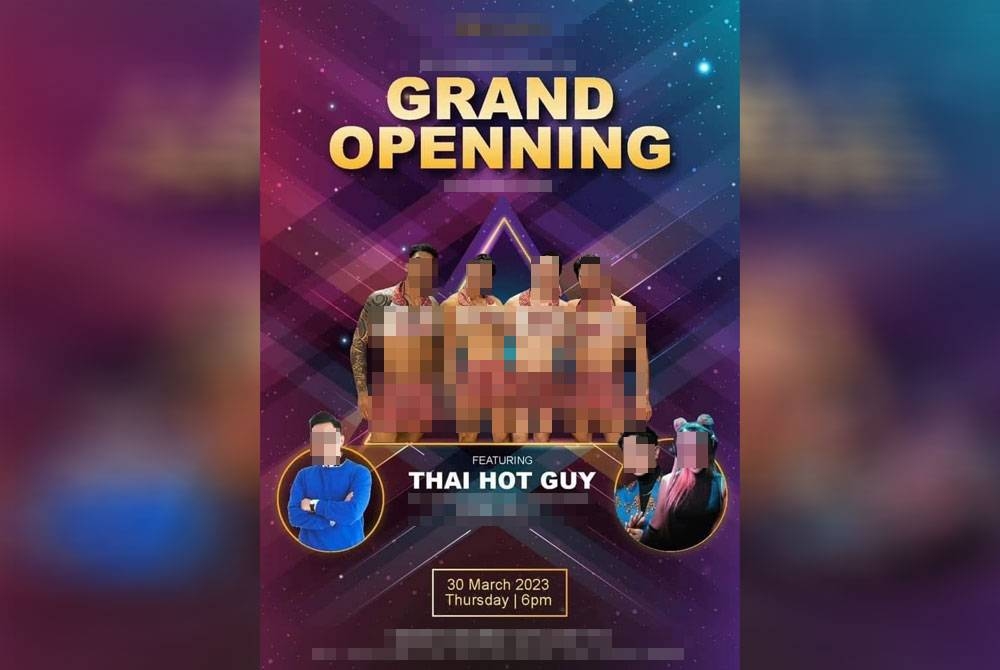 Sebuah bar baharu di Kuala Lumpur sebelum ini menyiarkan poster pelancaran mereka di media sosial menggunakan model Thai Hot Guy. 