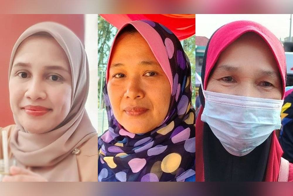 Gambar dari kiri: Salizah, Zainah, Normala