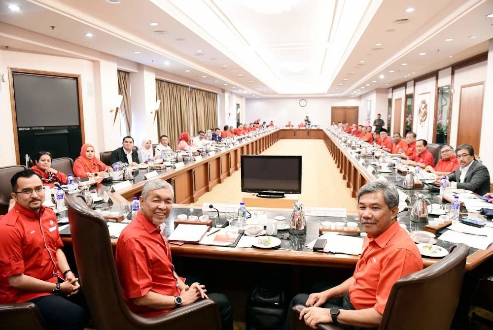 Mesyuarat MKT UMNO dipengerusikan oleh Presiden UMNO, Datuk Seri Ahmad Zahid Hamidi di Menara Dato' Onn, Kuala Lumpur pada Rabu.