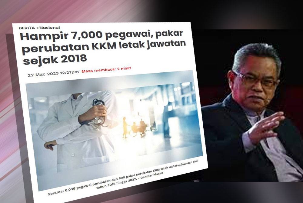 Dr Zainal Ariffin (kanan) dan laporan Sinar Harian.