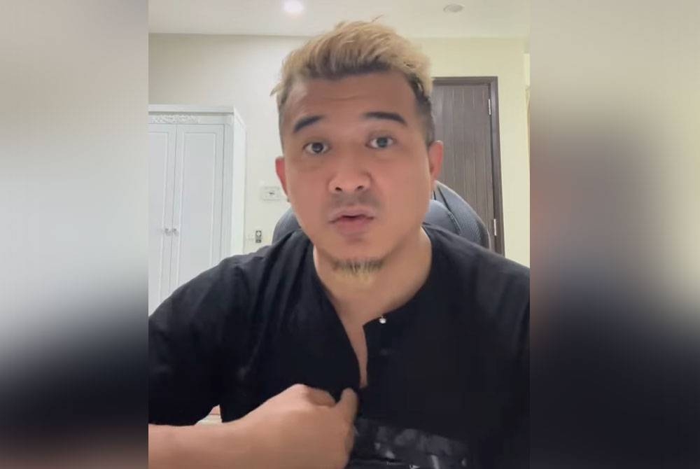 Aaron ketika dalam siaran video di Instagramnya pada Khamis.