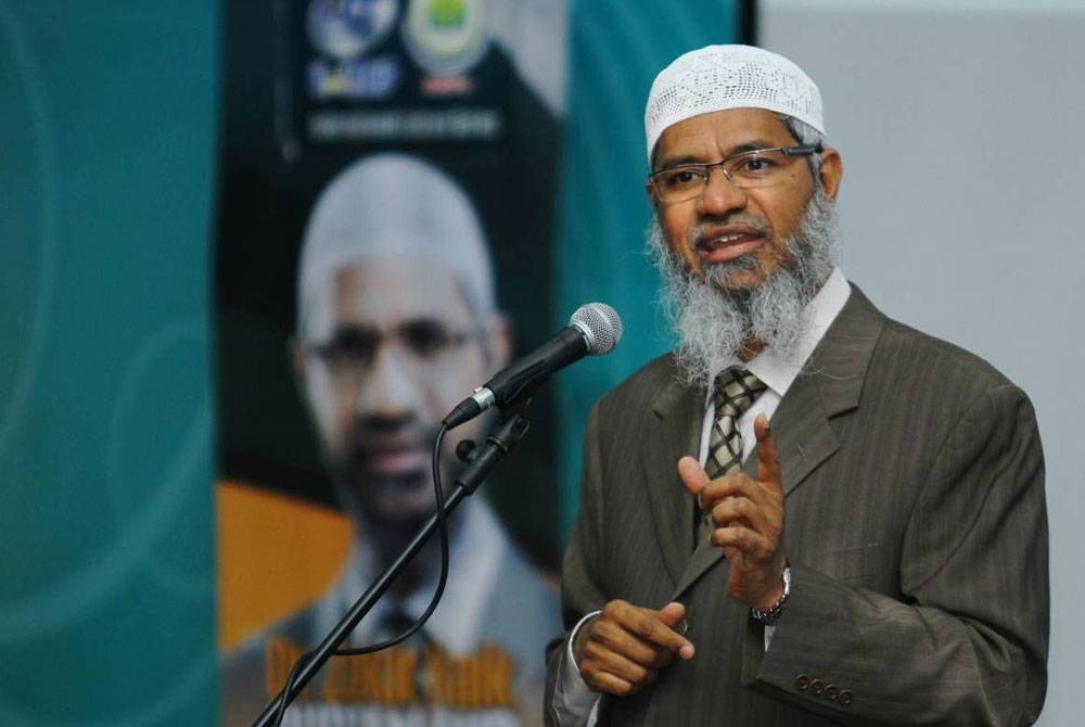 Zakir Naik dikehendaki pihak berkuasa India. - Agensi