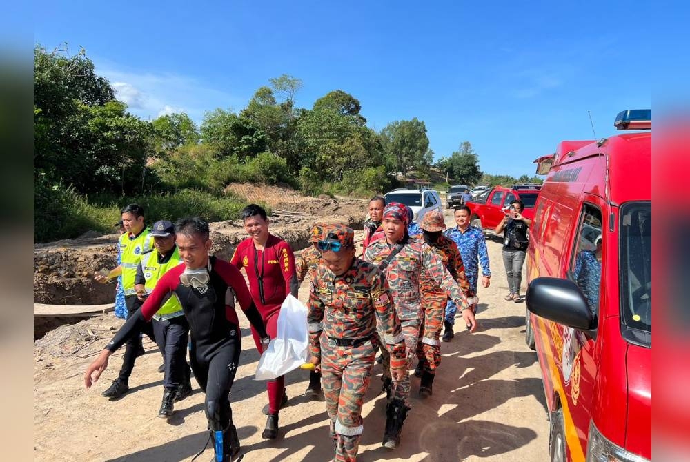 Mangsa ditemukan lemas kira-kira 300 meter dari lokasi dilaporkan hilang.